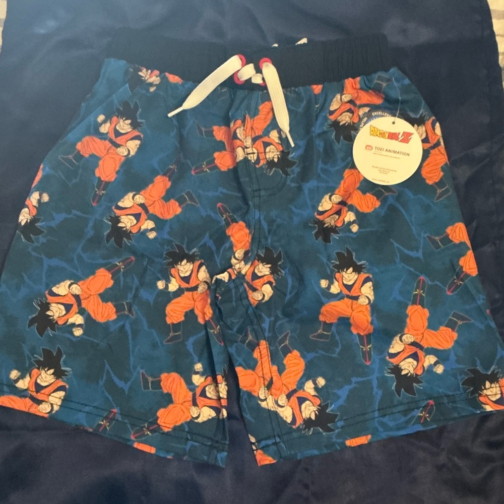 Boy’sBlue and Orange Swim Trunks